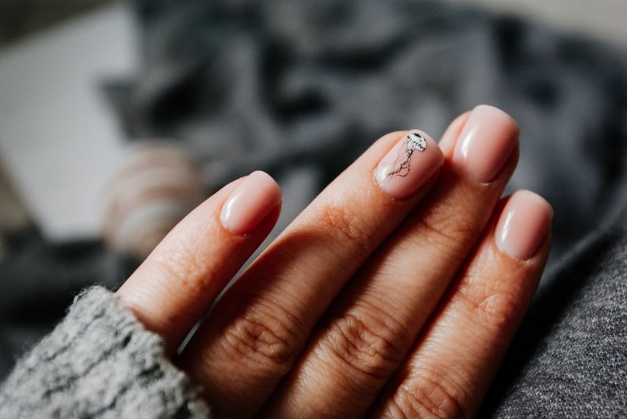 Sıcak tonlarda nail art